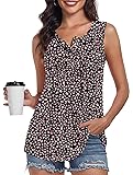 POPYOUNG Plus Size Womens Summer Tank Tops