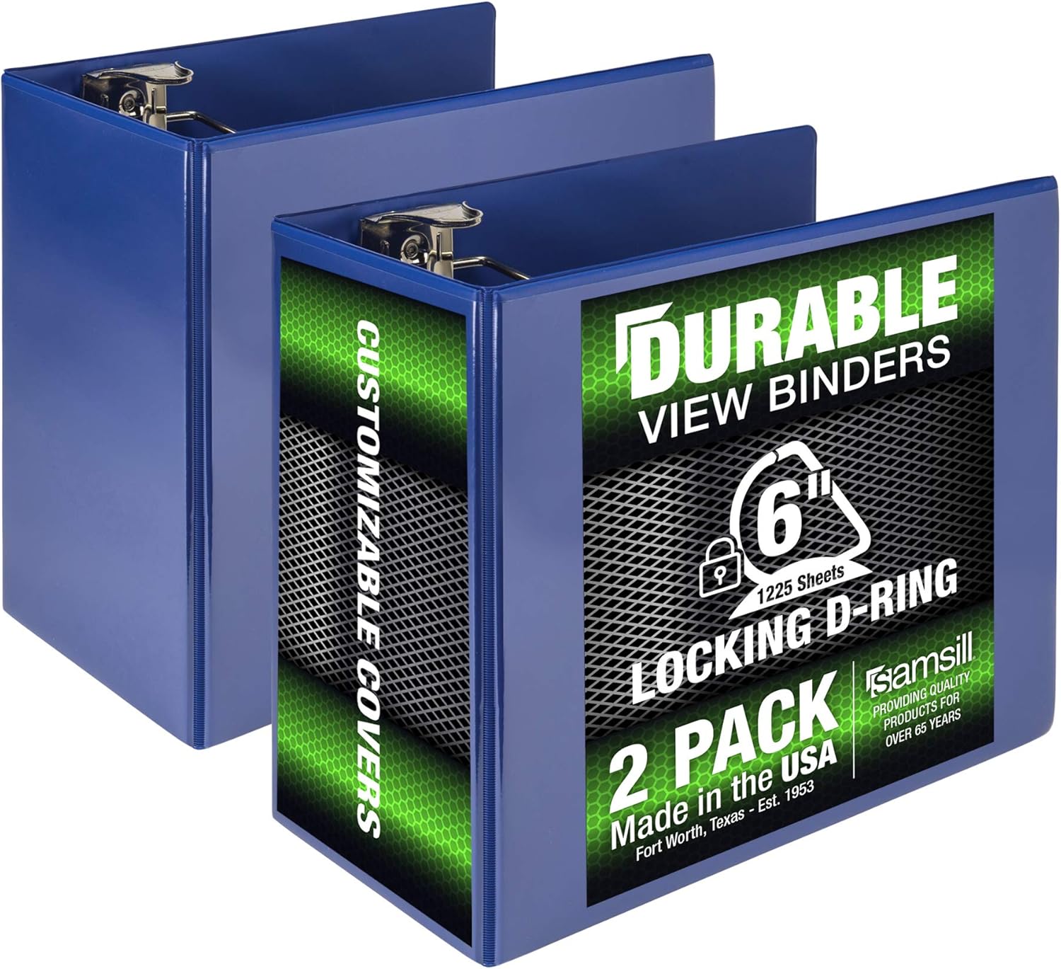 Samsill Durable 6 Inch Binder Blue D 