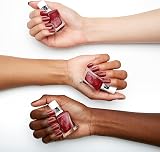 essie Gel by essie Longwear Nail Polish Deep Red Paint The Gown Red No UV view 2