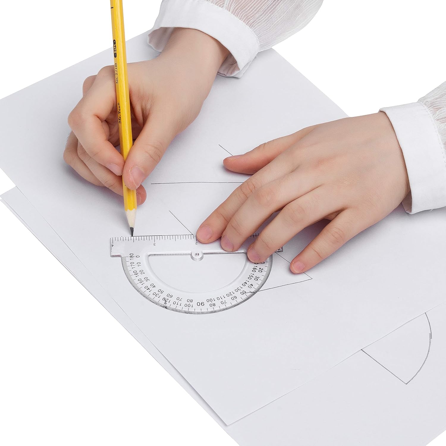 Mr. Pen- Small Protractor, 4 Inch Protractor, Pack of 3, Protractor Ruler, Drafting Tools, Protractor for Kids, Protractors Classroom Set, Protractor, Protactor 4 Inch, Math Geometry, School Supplies : Office Products