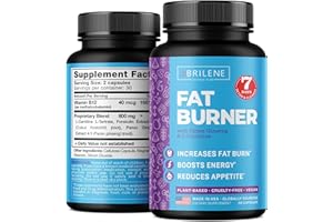 BRILENE Weight Loss Pills for Women - Made in USA - Natural Appetite Suppressant & Metabolism Booster - Fat Burners with L-Carnitine to Lose Weight Fast - 60 Capsules