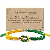 LAMIBEE Infinity Surfer Friendship Bracelet, Forever Love and Friendship with Multicolor Color, Lucky Tibetan Knot Protection String Woven
