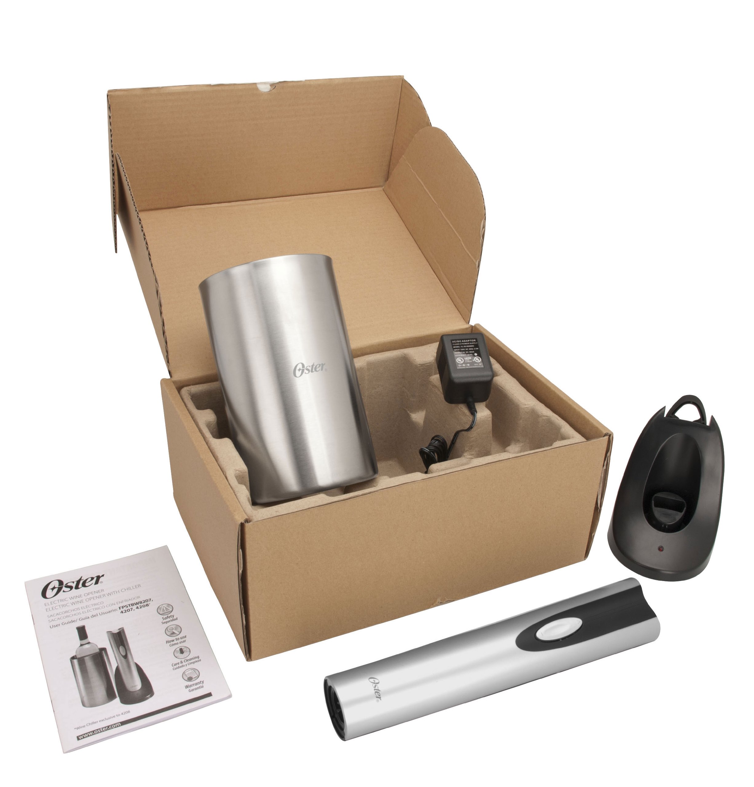 Oster Rechargeable and Cordless Wine Opener with Chiller 34264452923 eBay