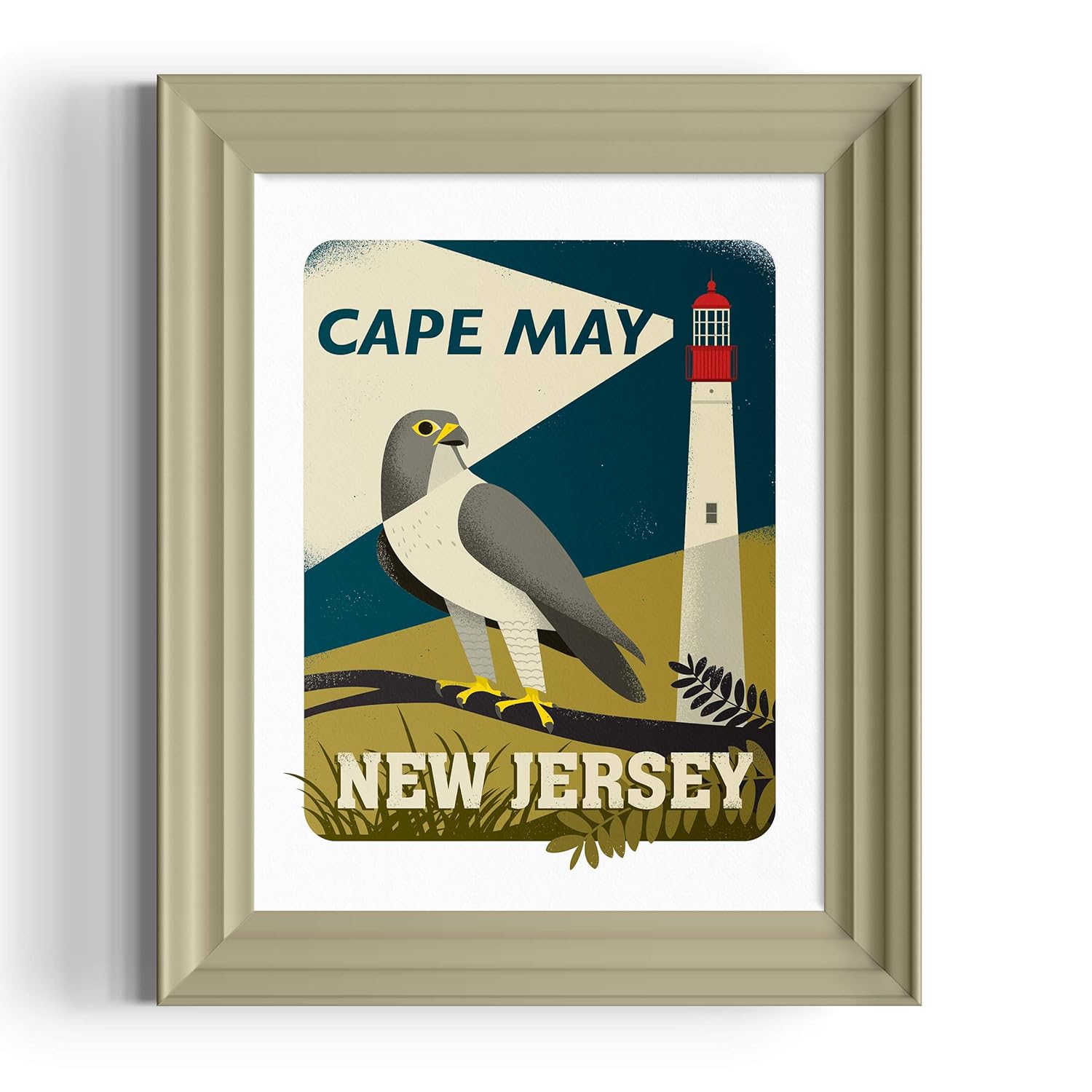 Amazon Com Cape May Lighthouse Wall Art New Jersey 8x10 Inch Handmade