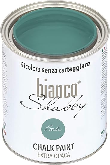CHALK PAINT Petrolio per Mobili e Pareti - Pittura Shabby Chic Vintage  EXTRA OPACA (1 Litro): Amazon.it: Fai da te