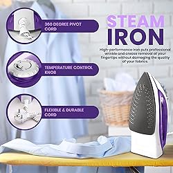 Utopia Home Steam Iron for Clothes With Non-Stick