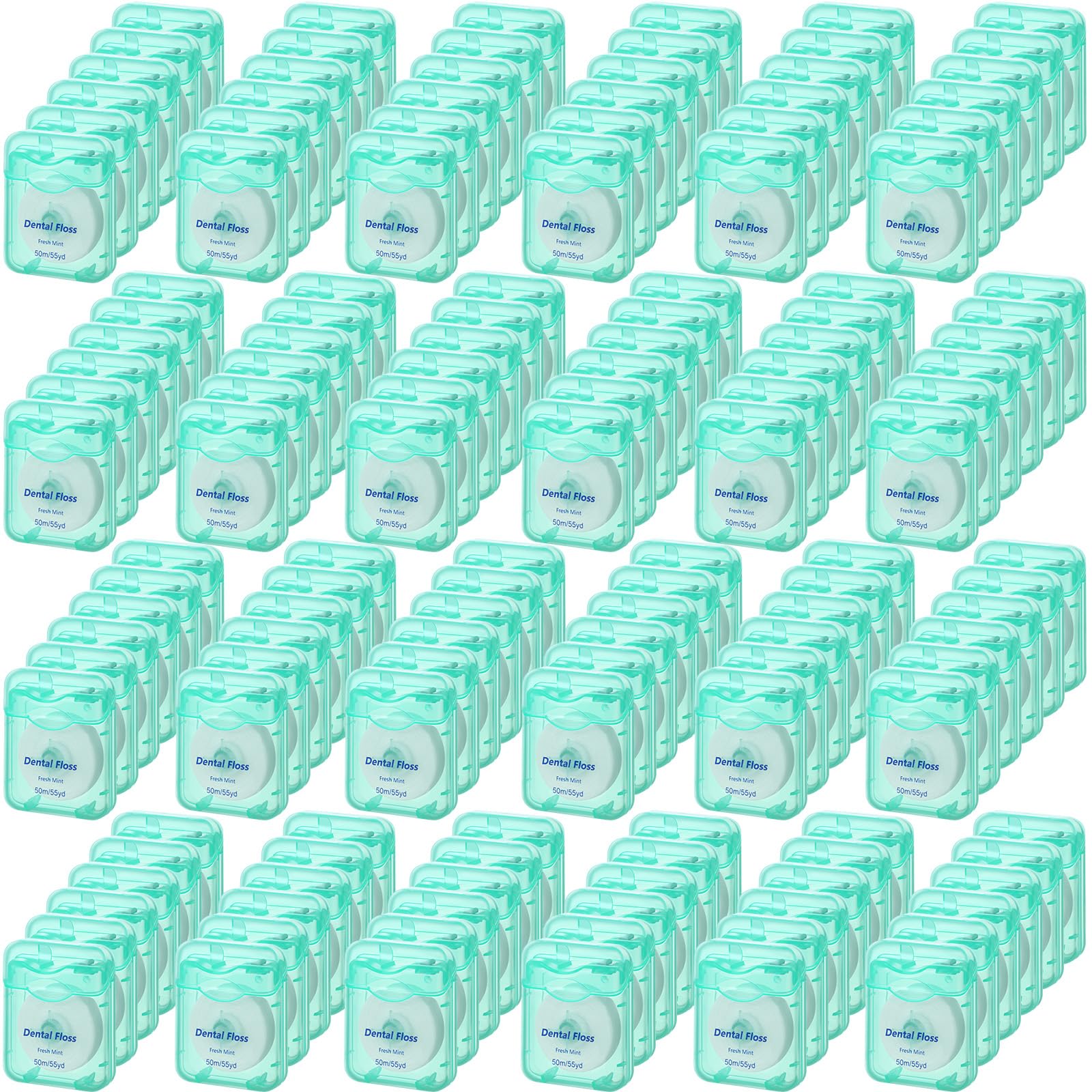 Photo 1 of Honeydak 150 Pack Dental Floss Bulk Mint Flavored Floss 50m Each Travel Dental Floss Oral Care for Teeth and Gum Protection(Green)