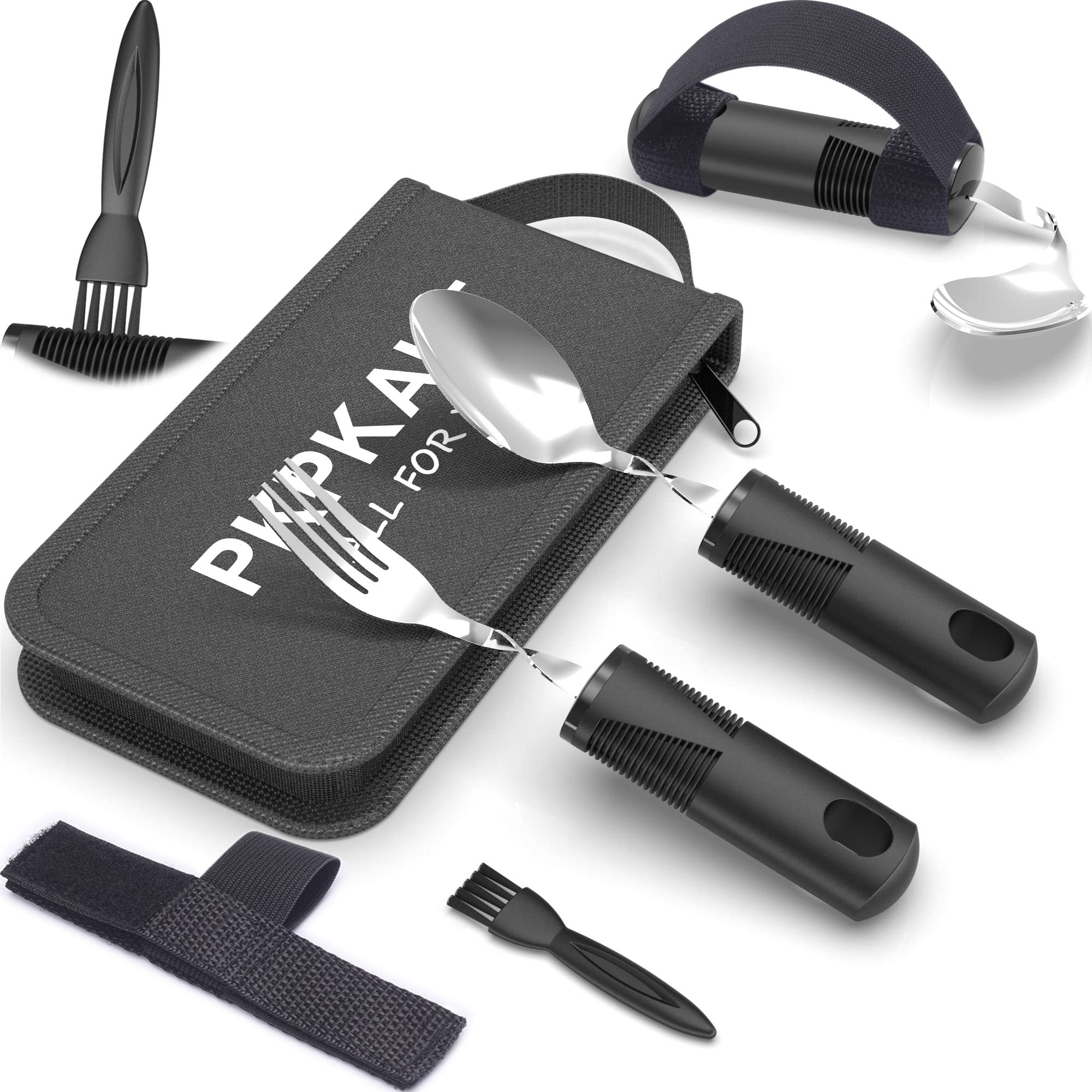 Mua PKPKAUT Adaptive Utensils for Parkinsons Patients Elderly, Weighted ...