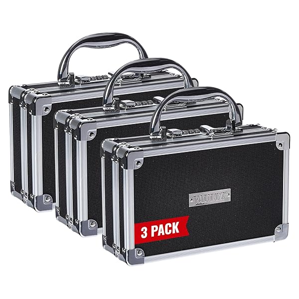 VAULTZ LOCKING MEDICINE CASE WITH COMBINATION LOCK –...