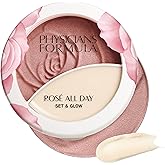Physicians Formula Rosé All Day Set & Glow Highlighter Face Makeup Powder Brightening Rose, Dermatologist Approved