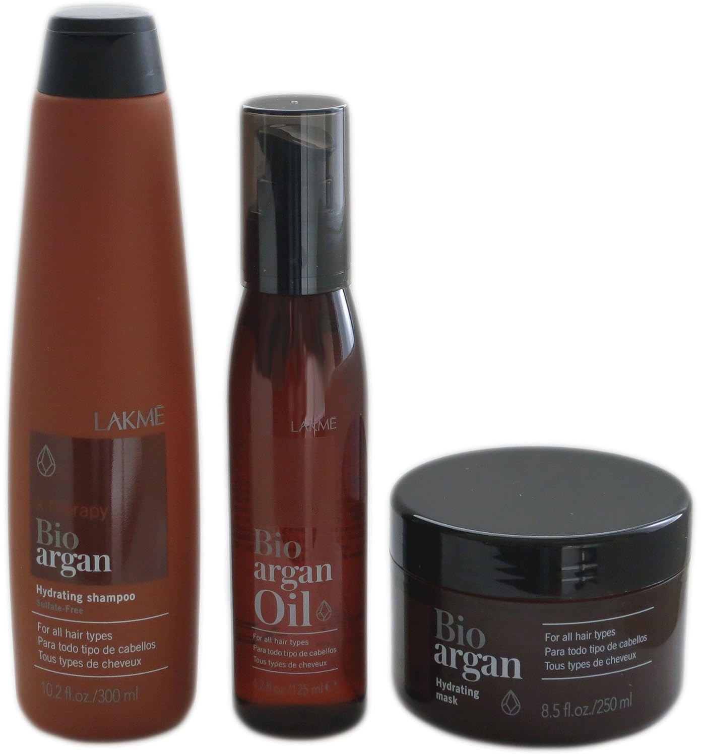 Lakme K Therapy Organic Argan 3er Set Shampoo Conditioner Hair
