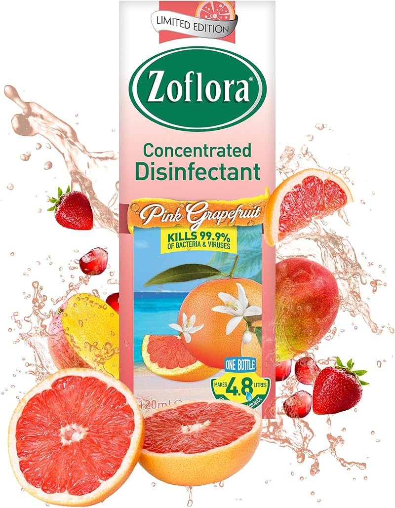 Zoflora Pink Grapefruit Concentrated Disinfectant 120ml