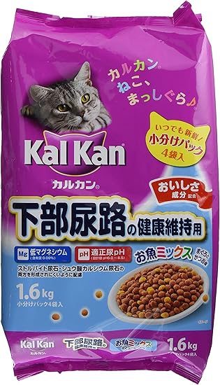 Amazon カルカン ドライ 下部尿路の健康維持用 お魚ミックス まぐろとかつお味 キャットフード 1 6kg カルカン ペット用品 通販