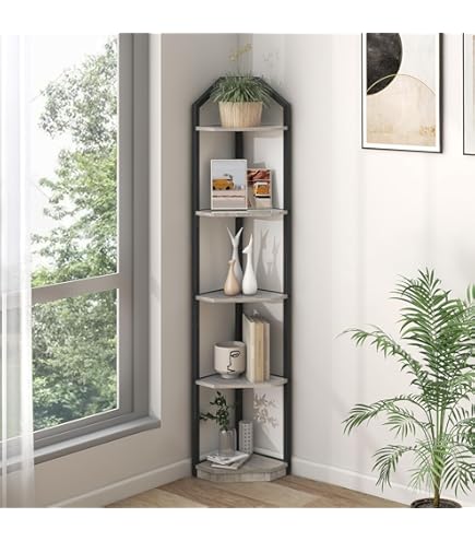 Amazon.com: 47th & Main Shelf, Modern Metal 3-Tier Standing Corner