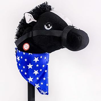 black stick horse
