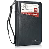 Polare Full Grain Leather Passport Holder Cover Case for Men and Women RFID Blocking Family Travel Wallet Holds 6 Passports