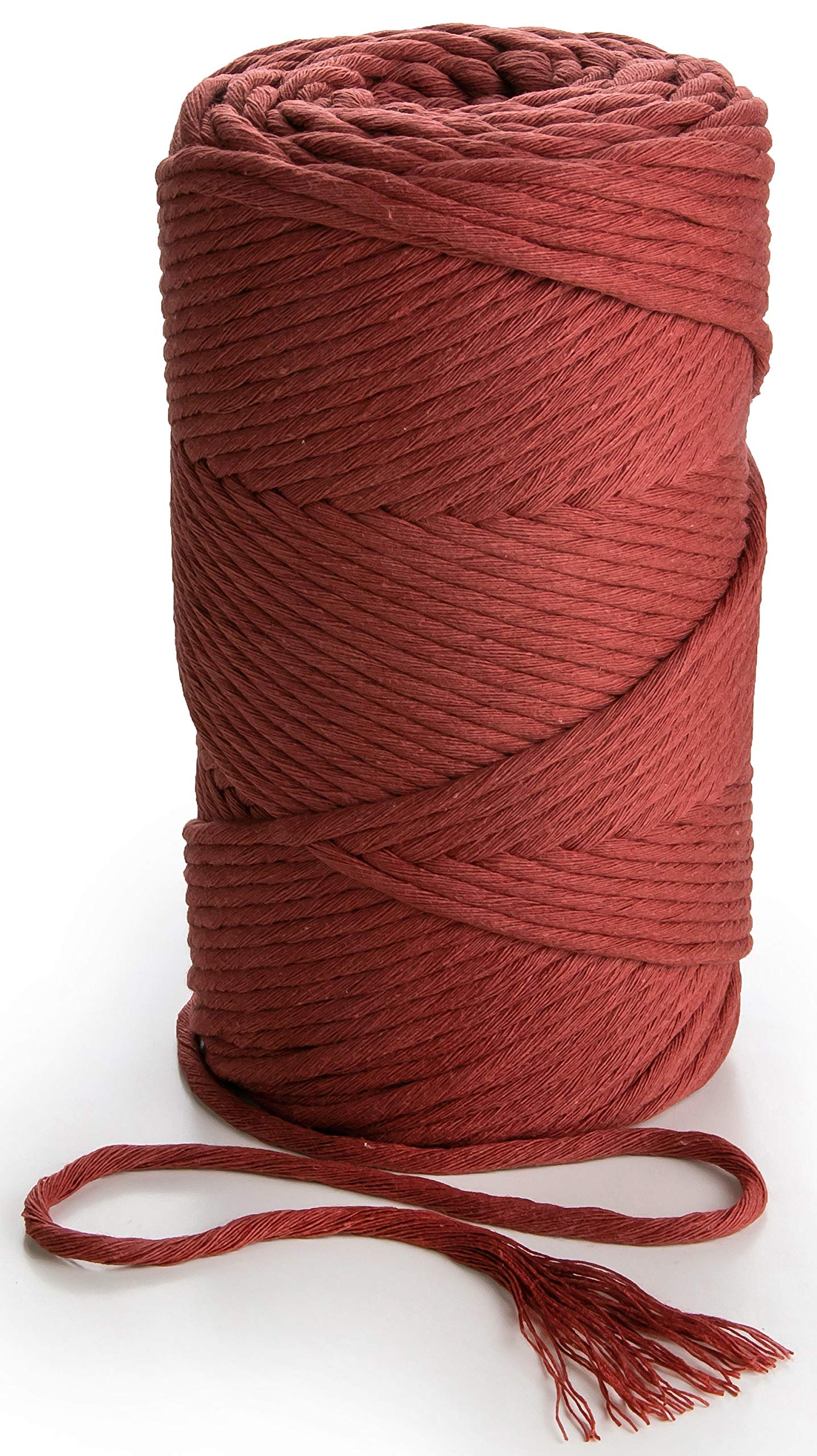 MB Cordas Bordo Macrame Cord 3mm Single Twist Cotton String 459 feet Soft Rope for Handmade Plant Hangers Wall Decorations Craft Making and DIY Projects