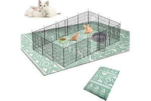 BNOSDM 79" X 55" Washable Bunny Cage Liners Large Rug for Rabbits Large Non Slip Pad for Bunnies Resuable Rabbit Cushion for Chinchillas Cats Guinea Pigs Ferrets Dogs