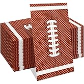 HEIPINIUYE 50 Pieces Football Paper Napkins 3-ply Bathroom Napkins Guest Disposable Hand Towels Dinner Napkins for Football Party Birthday Baby Shower Paper Guest Towels