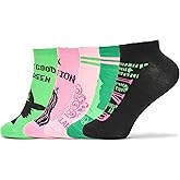 Wicked Women's Elphaba and Glinda 5 Pack No Show Ankle Socks