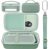 co2CREA Hard Case and Silicone Case Replacement for Bose New SoundLink Flex 2nd Gen/Bose SoundLink Flex Bluetooth Portable Speaker, Protective Case with Carabiner and Shoulder Strap (Alpine Sage Case)
