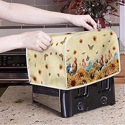 Talayituse Rooster Chicken Print 2 Slice Toaster