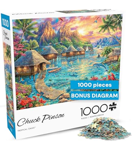 Amazon.com: Buffalo Games - Lars Stewart - Winter's Night Bonfire