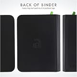 Vault X 4 Pocket Trading Card Binder Zip Album 160 Cards Exo-Tec Material Black view 9