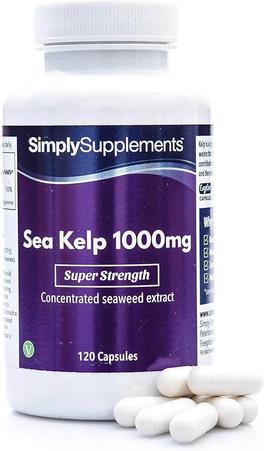 Sea Kelp Capsules 1000mg High Quality Seaweed Supplement Rich in