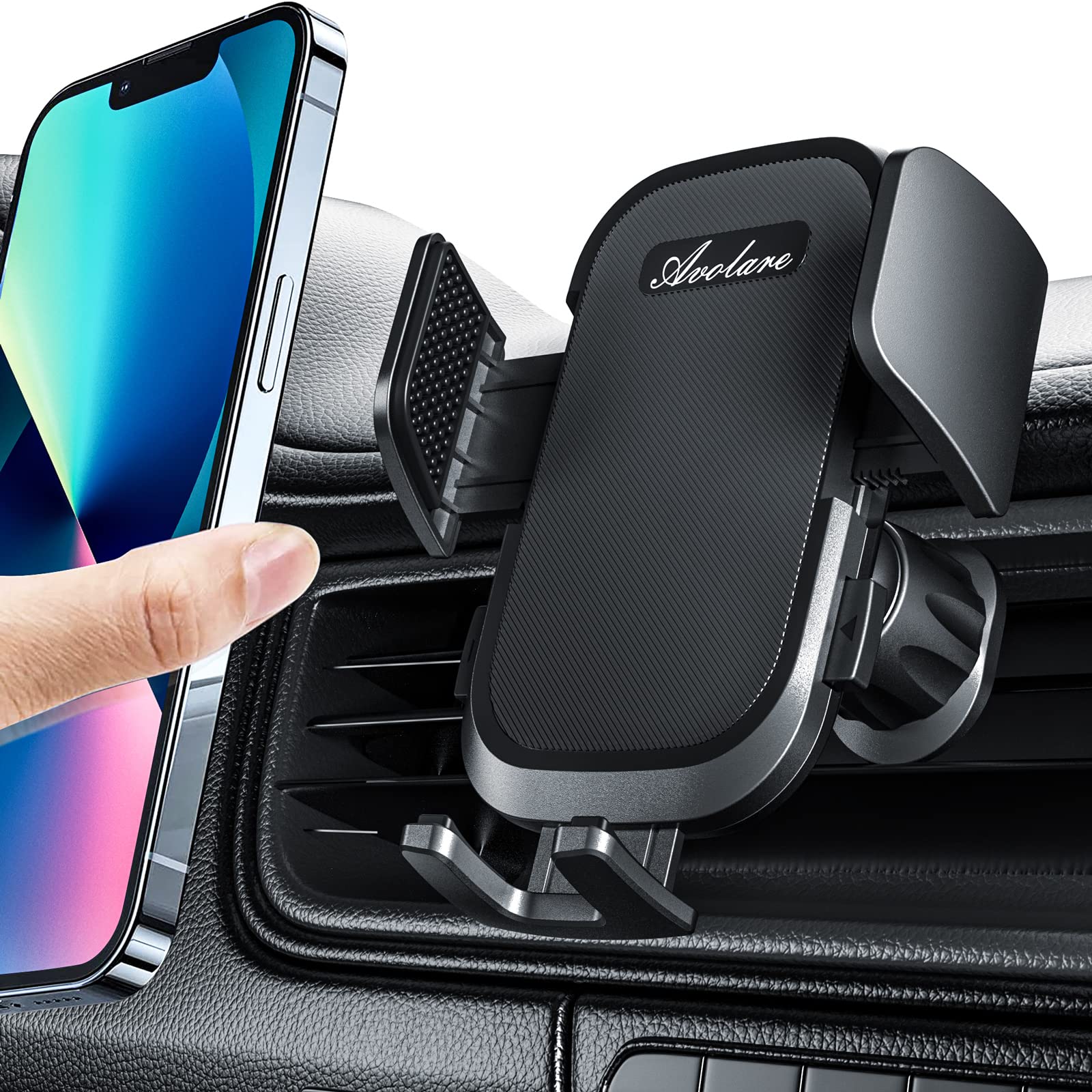 Avolare® Car Air Vent Holder Phone Cradle Adjustable Car Cradle Compatible with iPhone 7 7 Plus SE 6s 6 Plus 5s 5 4s 4, Samsung Galaxy S7 S6 S6 Motorola and More