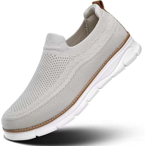 Men\'s White Loafers Shoes Casual Mesh Walking Boat Shoes Dress Sneakers Mens Casual Loafers Slip On Walking Dress Boat Shoes  main image 3