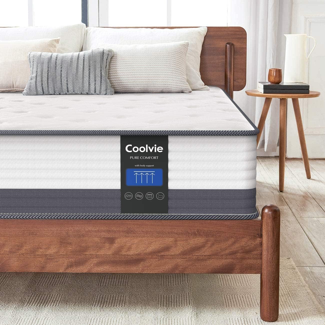 Coolvie Queen Size Mattress 10 Inch Hybrid