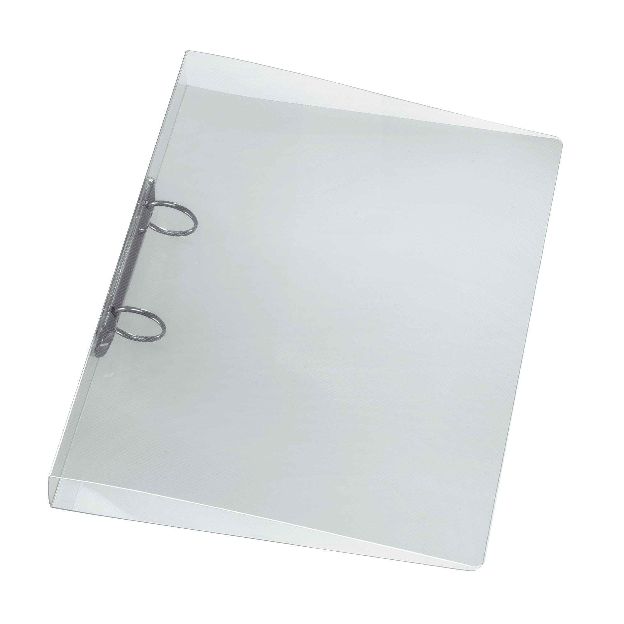 Herlitz 1948868 24 mm Capacity Polypropylene Ring Binder, 2, 4 cm Spine Translucent Clear