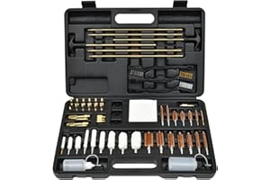 GLORYFIRE Gun Cleaning Kit Universal for Guns, Gun Brushes for Pistol, Handgun, Shotgun, Elite Brass Rods and Wire Rope, Hunting Gear Gun Accessories for Men