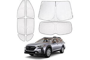 XCBYT 2021-2024 Outback Window Shades | 6 Layers Thickened Car Window Covers | 2 in 1 Car Full Window Privacy Curtains | 100% Blackout Window Shade and Heat Insulation for Camping Napping (Sliver)