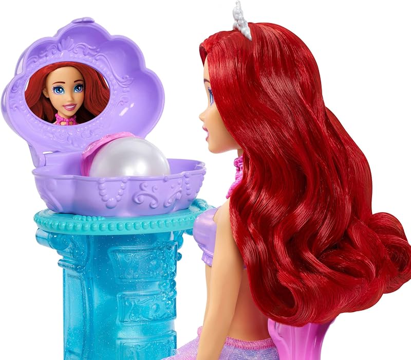 Disney Princess Ariel con Specchiera Magica Bambola e Accessori
