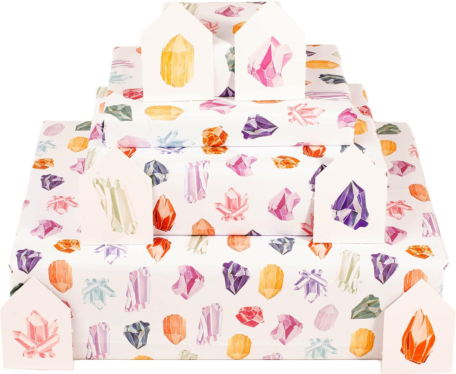 Central 23 Crystals Gift Wrap 6 Wrapping Paper Sheets