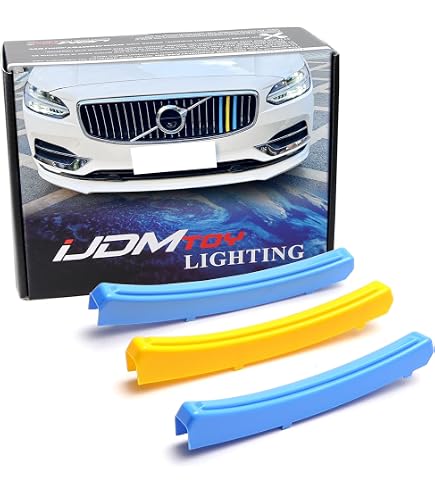 Amazon.com: iJDMTOY Exact Fit Sweden Flag Color Grille Decoration