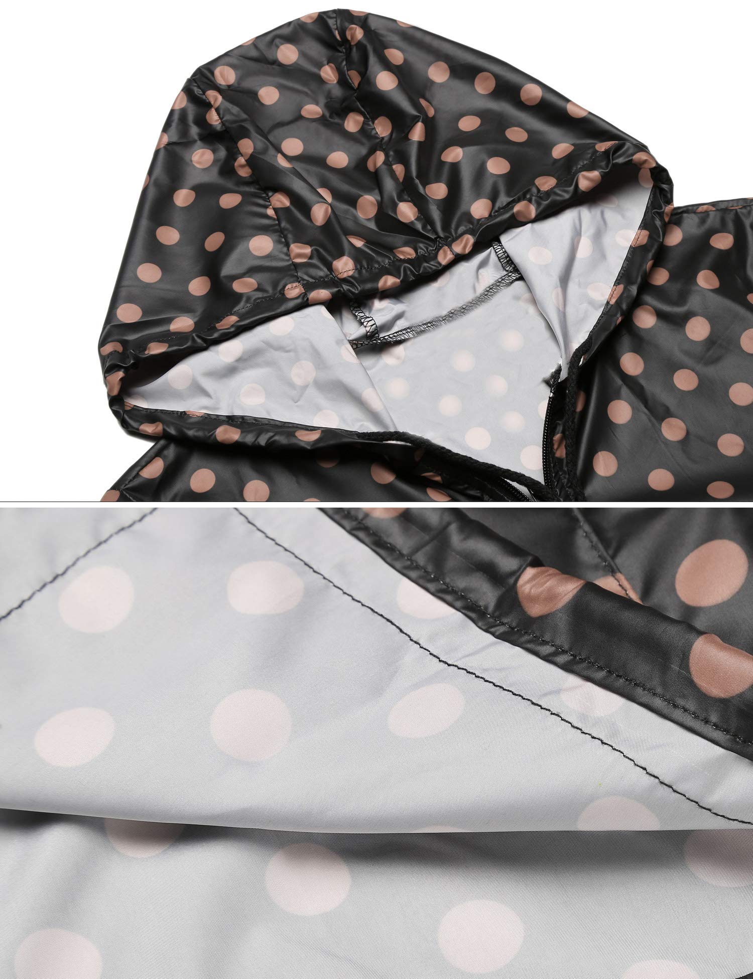 Beyove Womens Rainwear Active Outdoor Hooded Cycling Packable and Lightweight Jacket