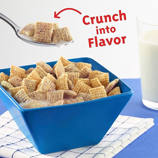 BLUEBERRY CHEX CEREAL, GLUTEN FREE BREAKFAST CEREAL, MADE WITH WHOLE GRAIN, 12 OZ