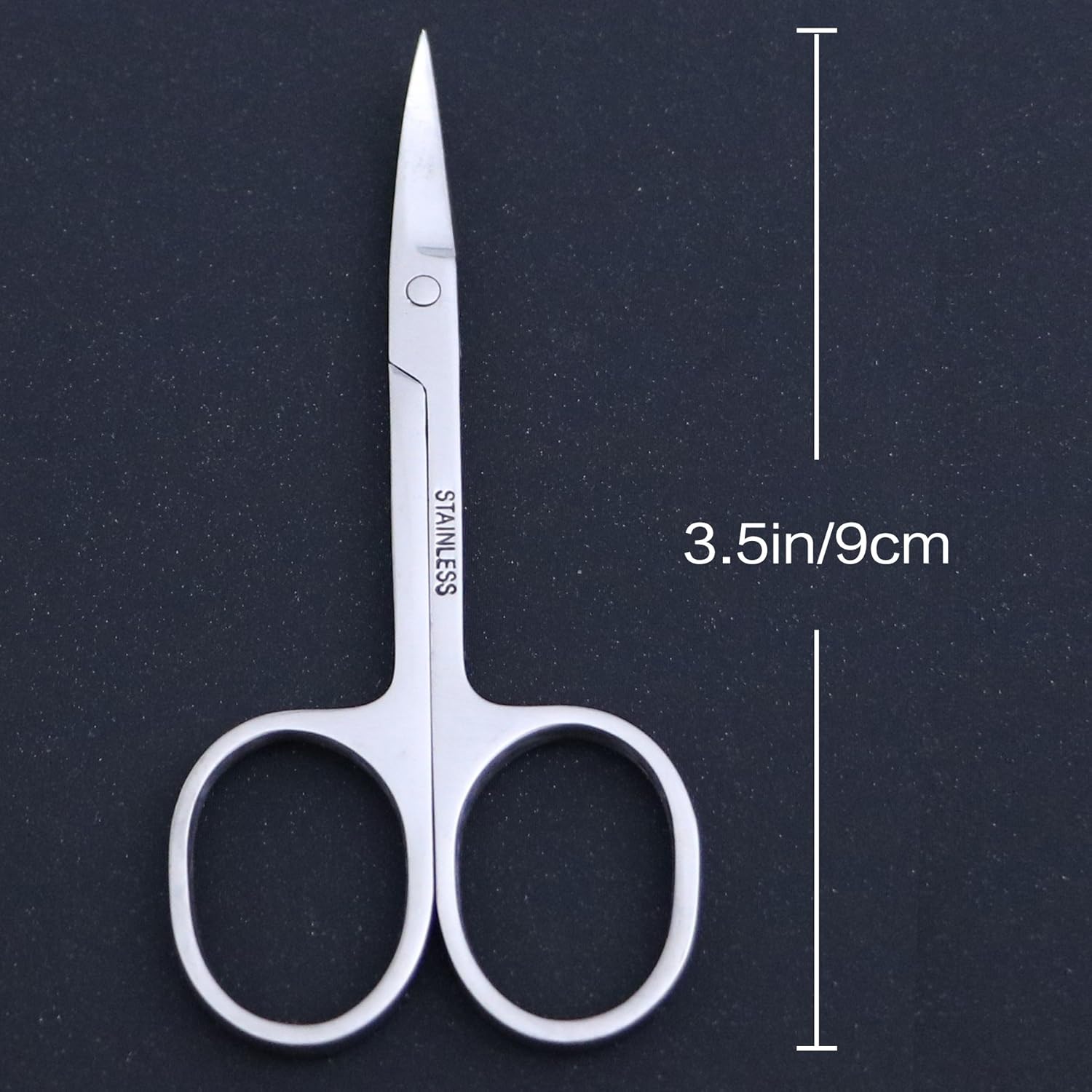 1pc Stainless Steel Scissor with Curved Sharp Edge Blades for Eyebrow,Facial Hairs and False Eyelashes,Eyebrow Scissor,Facial Hairs Scissor,Makeup Tool Scissor,Shape Eyebrow,Shape False Eyelashes: Beauty