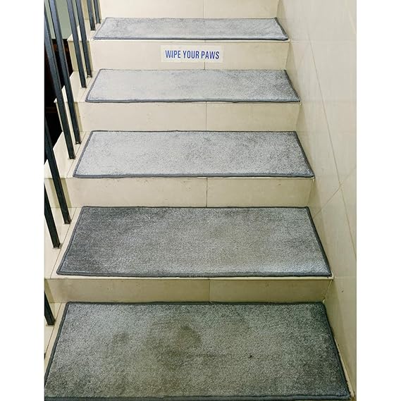 Buy Onlymat Synthetic Stair Pad Soft Washable PP Stair Mat (30x85cm