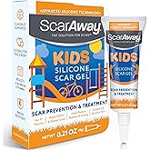 ScarAway Kids Scar Gel, Medical-Grade Silicone Scar Gel, Clear, 6g | Treat &amp; Prevent Hypertrophic &amp; Keloid Scars from Injury, Burns, Surgery, Water Resistant, Safe for Sensitive Skin
