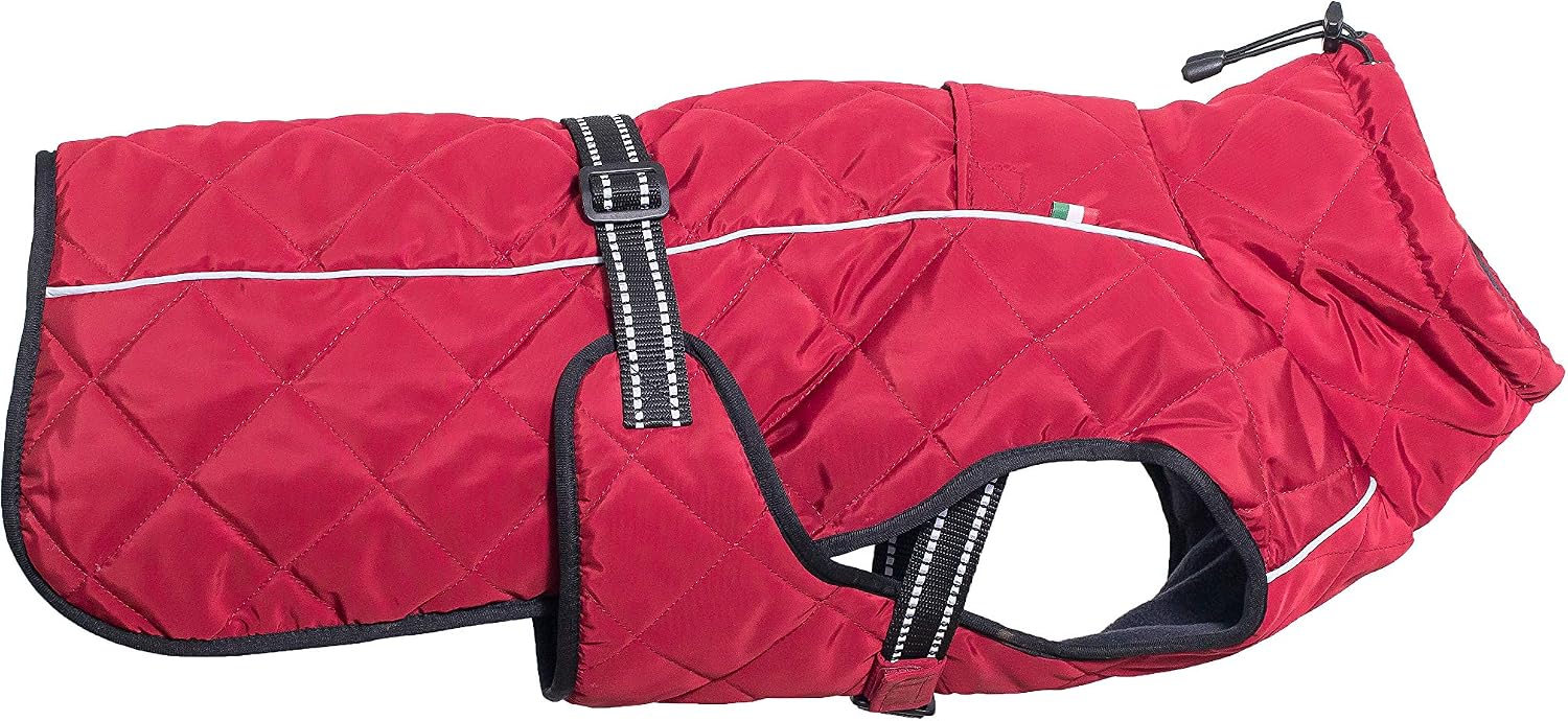 CHIARA Nelson Winter Coat for Dogs Large, Red