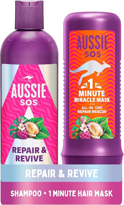 Aussie Repair and Revive Shampoo and Deep Conditioner Treatment Set