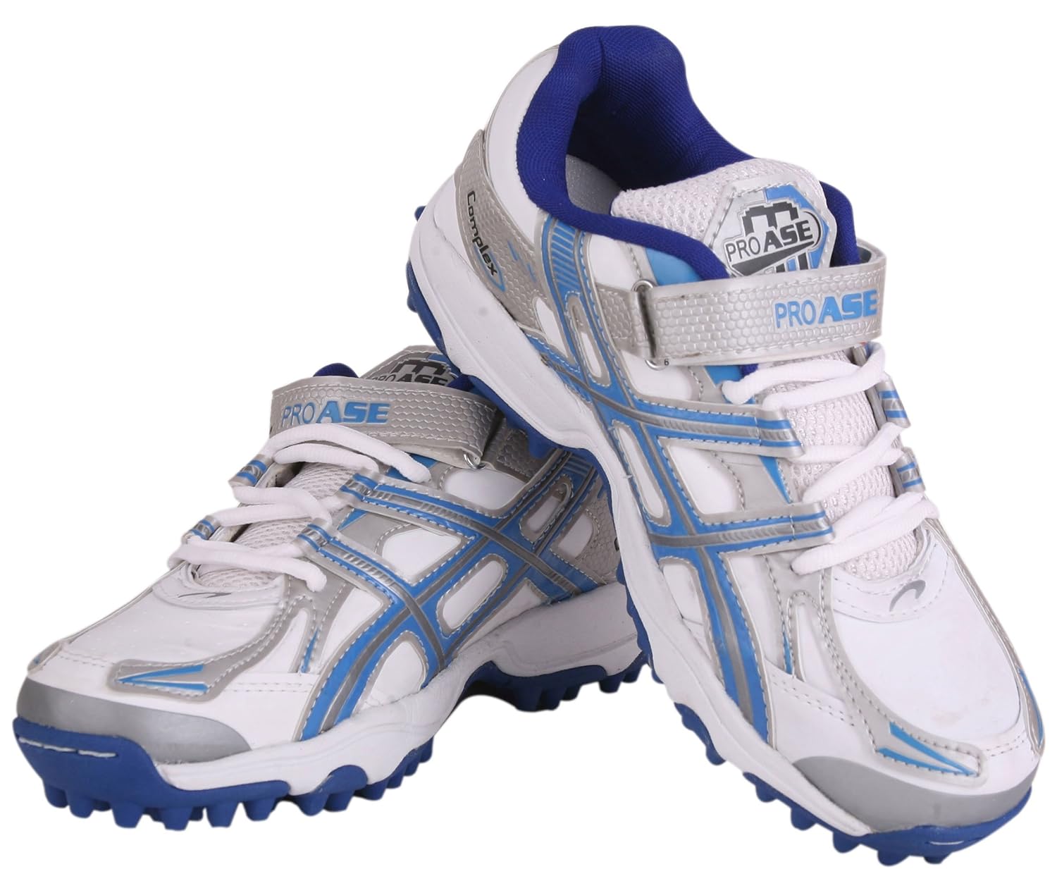 Buy PRO ASE White Blue Cricket Shoe at Amazon.in