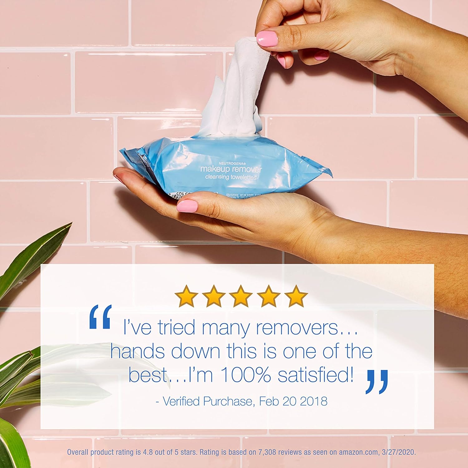 Neutrogena Makeup Remover Cleansing Face Wipes, Daily Cleansing Facial Towelettes to Remove Waterproof Makeup and Mascara, Alcohol-Free, Value Twin Pack, 25 count, 2 Pack: Beauty