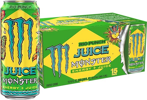 MONSTER ENERGY JUICE RIO PUNCH, ENERGY + JUICE,...