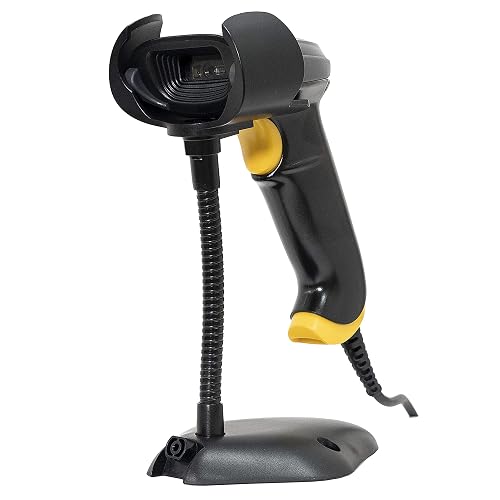 TEEMI 2D Barcode Scanner with Smart Stand USB Wired Handheld Automatic ...