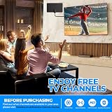 GLOBAL TECH Indoor TV Aerial 250 Mile Range Amplified Digital Antenna UK view 5